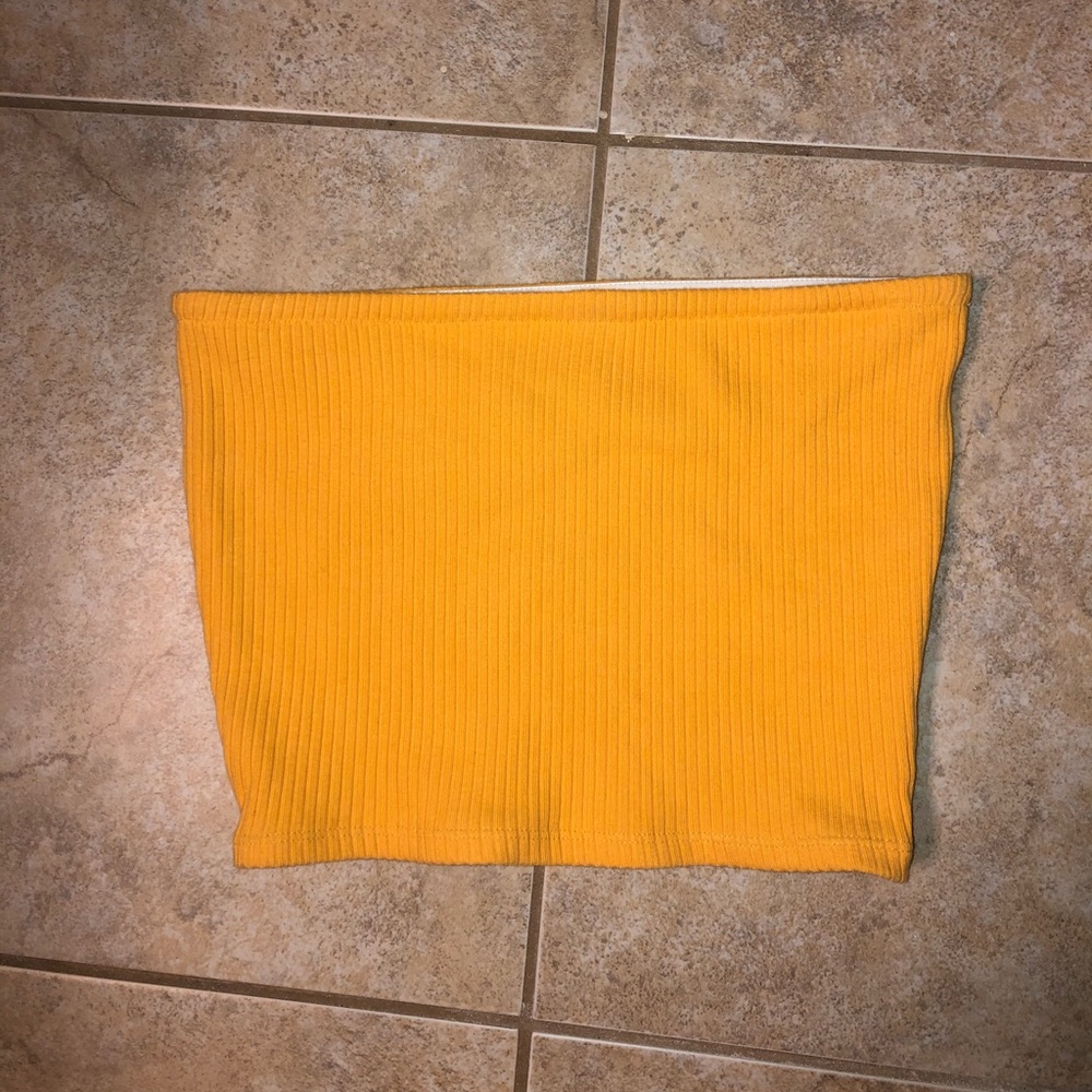Yellow tube top